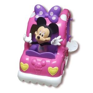 Minnie Mouse Ice Cream Truck / Van with Minnie Figure • Pink & Purple Push Car